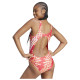 Adidas Γυναικείο ολόσωμο μαγιό x FARM Rio 3-Stripes CLX Swimsuit